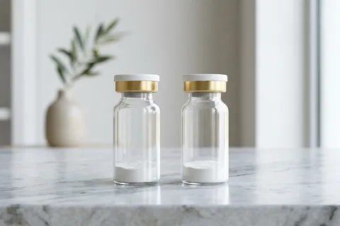 Produtos de bioestimulação de colágeno em consultório dermatológico premium