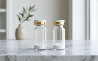 Produtos de bioestimulação de colágeno em consultório dermatológico premium