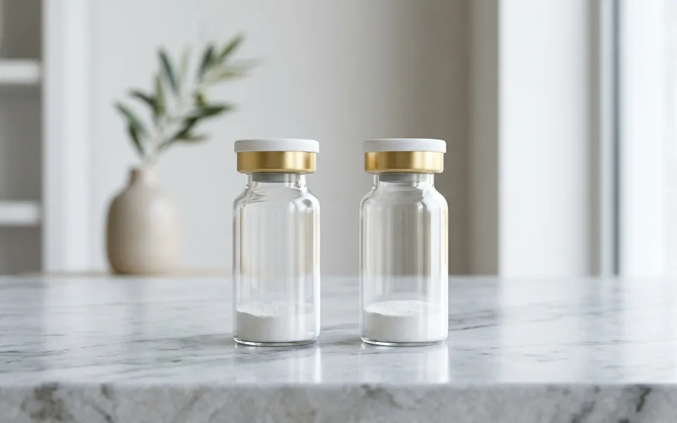 Produtos de bioestimulação de colágeno em consultório dermatológico premium
