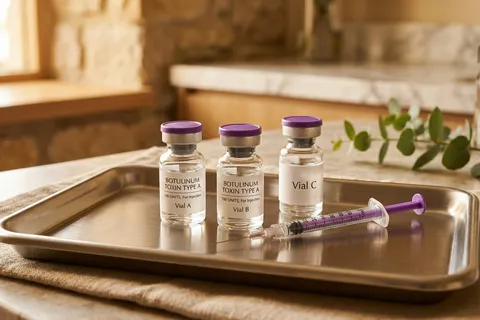 Médica realizando aplicação de botox em paciente na AVA Clínica em Fortaleza