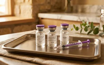 Médica realizando aplicação de botox em paciente na AVA Clínica em Fortaleza
