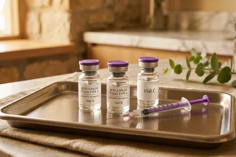 Médica realizando aplicação de botox em paciente na AVA Clínica em Fortaleza