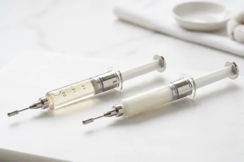 Produtos de skinbooster e Elleva em consultório dermatológico