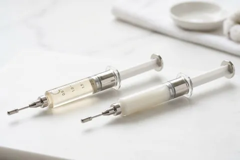 Produtos de skinbooster e Elleva em consultório dermatológico