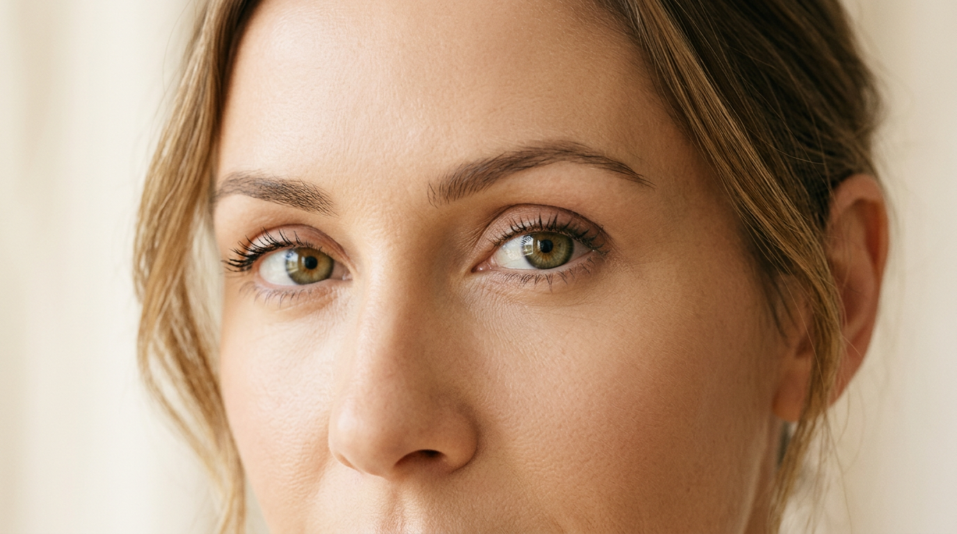 Paciente em consulta pré-operatória para blefaroplastia na AVA Clínica em Fortaleza