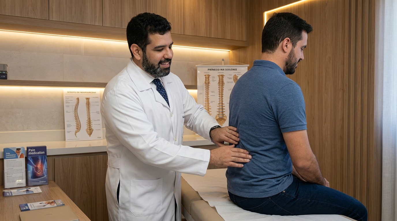 Paciente em avaliação de dor