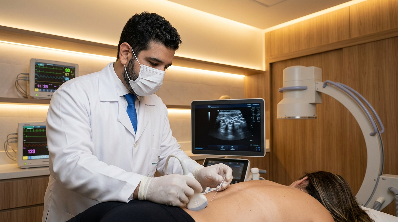 Ultrassonografia guiada para infiltração