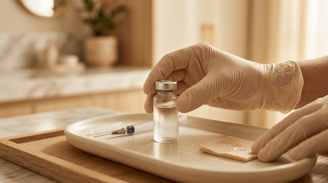 Aplicação de Sculptra por dermatologista na AVA Clínica em Fortaleza