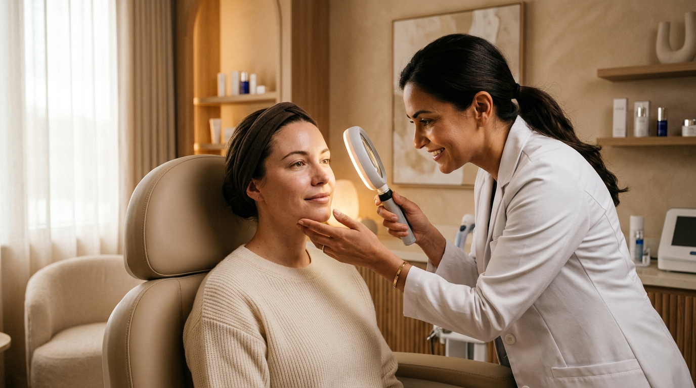 Avaliação dermatológica para tratamento de acne